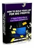 Thumbnail How To Build Your List For Big Profits