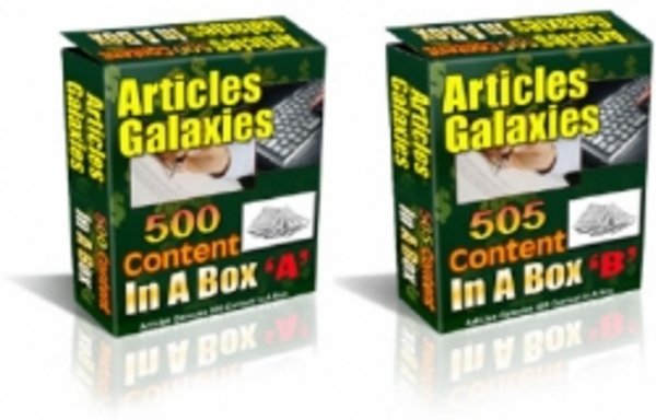 Product picture Articles Galaxies : 1005 PLR Articles Pack 
