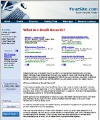 Product picture Public Records Website 